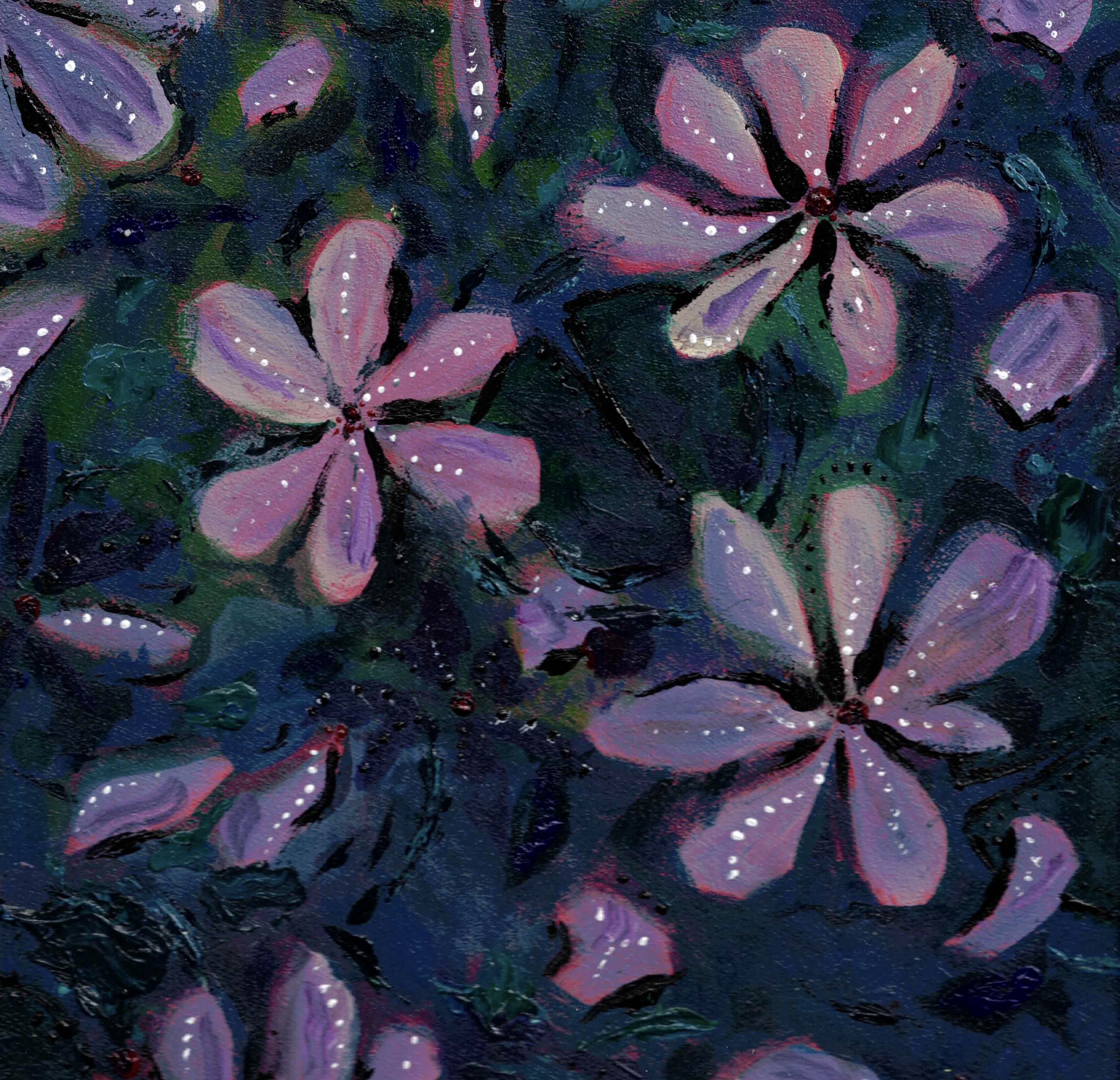 floating, acrylic, 2025